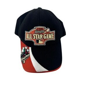 Vintage 2004 MLB All Star Game‎ Houston Hat Twins Enterprise Black Red OSFA